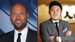 Derek Jeter and Hiroshi Mikitani